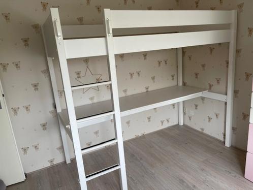 Hoogslaper met buro, Kinderen en Baby's, Kinderkamer | Stapelbedden en Hoogslapers, Gebruikt, Hoogslaper, Ophalen