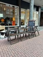 4x Allibert kunststof klapstoelen, made in France, space age