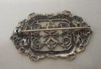 Zilveren vintage broche nr.1065, 4 tot 7 cm, Verzenden, Zo goed als nieuw, Zilver