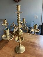 Koperen vijfarmige kandelaar, Antiek en Kunst, Ophalen of Verzenden, Koper