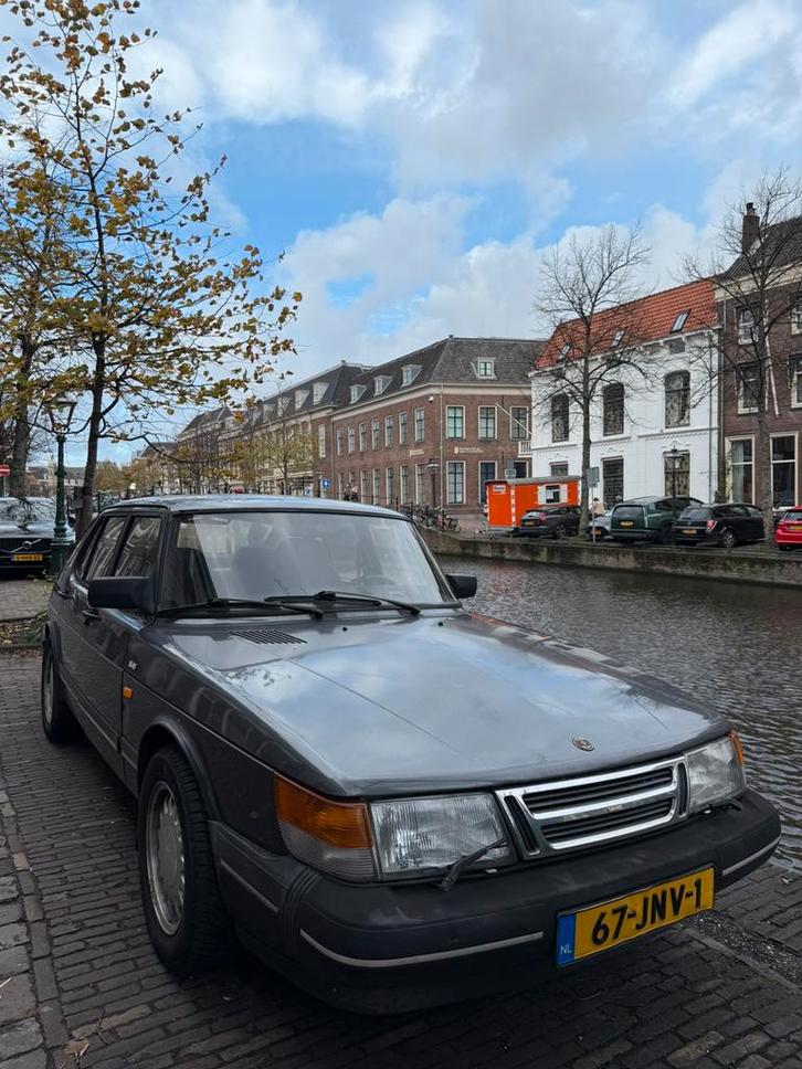 Saab 900S turbo 5-deurs nwe APK 1991 Odoardo grijs, Auto's, Saab, Particulier, Saab 900, Benzine, Hatchback, Handgeschakeld, Geïmporteerd