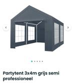 Partytent 3x4m Grijs Semi-Professioneel, Tuin en Terras, Ophalen, Opvouwbaar, Partytent, Minder dan 4 meter