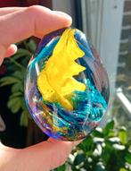 presse papier met geel spiraal, Antiek en Kunst, Antiek | Glas en Kristal, Ophalen of Verzenden