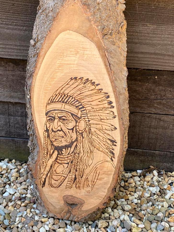 Houtbrandwerk - Pyrografie Kunst, Hobby en Vrije tijd, Knutselen, Nieuw, Knutselwerk, Ophalen of Verzenden