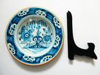 Antiek bord armeluis Delfstblauw met bordenstandaard Delft, Antiek en Kunst, Ophalen of Verzenden