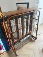 Opklapbed 1 persoons - ruimtebesparend!, Gebruikt, 90 cm, Eenpersoons, Bruin