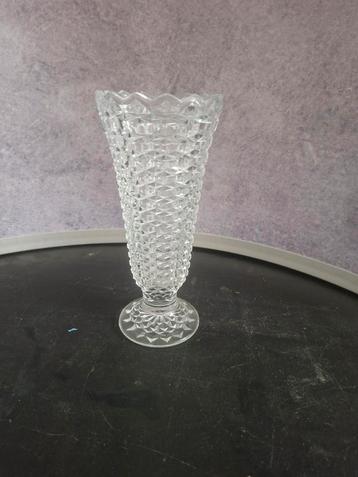 Vintage Vaas - Kristalglas - 20x8,5cm beschikbaar voor biedingen