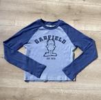 Longsleeve shirt blauw Garfield H&M 146/152 Nieuwstaat, Meisje, H&M, Ophalen of Verzenden, Zo goed als nieuw