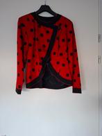 Frank Govers Rood jasje met Zwarte Stippen - Vintage Stijl, Maat 38/40 (M), Frank Govers, Ophalen of Verzenden, Zo goed als nieuw