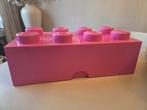 Lego Blok Opbergdoos - Roze - Stapelbaar, Ophalen of Verzenden, Zo goed als nieuw
