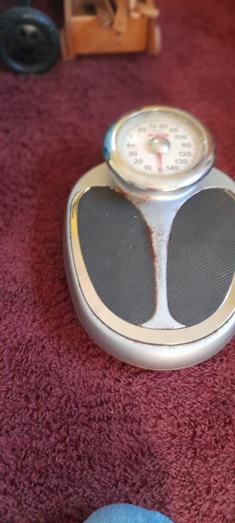 Vintage Personenweegschaal - Analoog, Witgoed en Apparatuur, Weegschalen, Ophalen, Gebruikt, Personenweegschaal, Analoog