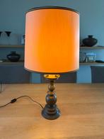 Mooie tafellamp met massief bronzen zware  voet  66 cm hoog, Ophalen of Verzenden, Gebruikt, 50 tot 75 cm