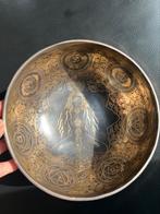 Klankschaal uit Nepal 7metal hand gemaakt 21.5cm Note “D”, Ophalen of Verzenden
