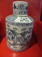 Zeer grote Gemberpot oud chinees porcelein met deksel 36cm, Antiek en Kunst, Ophalen of Verzenden