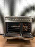 Luxe RVS Boretti Fornuis keramisch met 2 ovens 90 cm, Ophalen of Verzenden, Zo goed als nieuw, Energieklasse A of zuiniger, 90 tot 95 cm