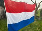 Grote Nederlandse vlag met oranje wimpel rood-wit-blauw, Gebruikt, Ophalen of Verzenden