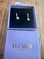 Lucardi Oorbellen met Strass, Hangers, Ophalen of Verzenden, Zo goed als nieuw, Zilver