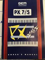GEM PX5 PX7 handleiding en advanced custom voice manual, Ophalen of Verzenden, Zo goed als nieuw, Overige aantallen, Overige merken