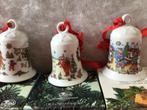 Vintage Kerstklokjes Hutschenreuther 1992-1993-1994, Diversen, Kerst, Ophalen of Verzenden