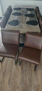Het Anker Fred de la bretoniere stoelen, 2 stuks., Huis en Inrichting, Ophalen, Twee, Bruin, Zo goed als nieuw