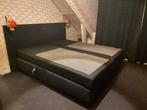 City boxspring elektrisch 180-200 incl. topper met split, Huis en Inrichting, Ophalen, Zwart, Tweepersoons, Zo goed als nieuw