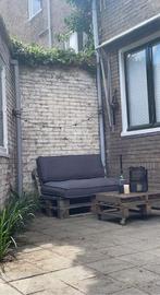 Grijze palletkussens set, Tuin en Terras, Tuinmeubel-accessoires, Ophalen, Gebruikt