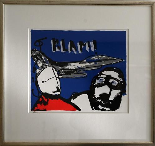 Herman Brood zeefdruk BLAM ! (+  certificaat van echtheid), Antiek en Kunst, Kunst | Litho's en Zeefdrukken, Ophalen of Verzenden