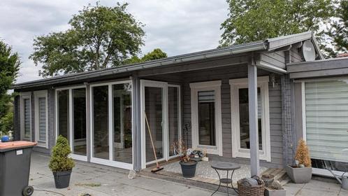 Tinyhouse / Chalet | Hout | Zonder staplaats | Zelf afbouw, Tuin en Terras, Tuinhuizen, Zo goed als nieuw, Blokhut, Hout, 500 cm of meer