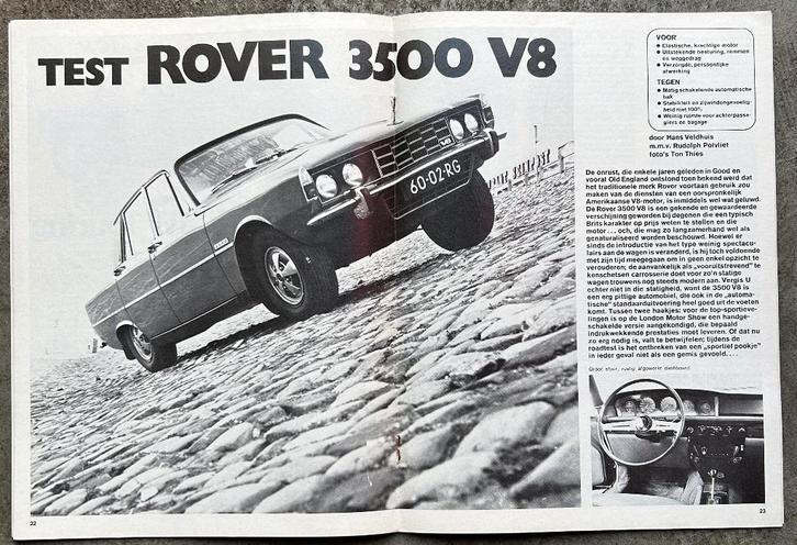 Rover P6 ( 2000 - 3500 ) testen in Autovisie e.a., Boeken, Auto's | Folders en Tijdschriften, Gelezen, Overige merken, Ophalen of Verzenden