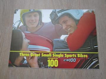 Honda CB100 / CL100 / SL100 brochure folder 1972 beschikbaar voor biedingen