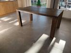 Eetkamertafel 160 x 90 eiken grijs, Huis en Inrichting, Tafels | Eettafels, Ophalen, Gebruikt, Eikenhout, 50 tot 100 cm