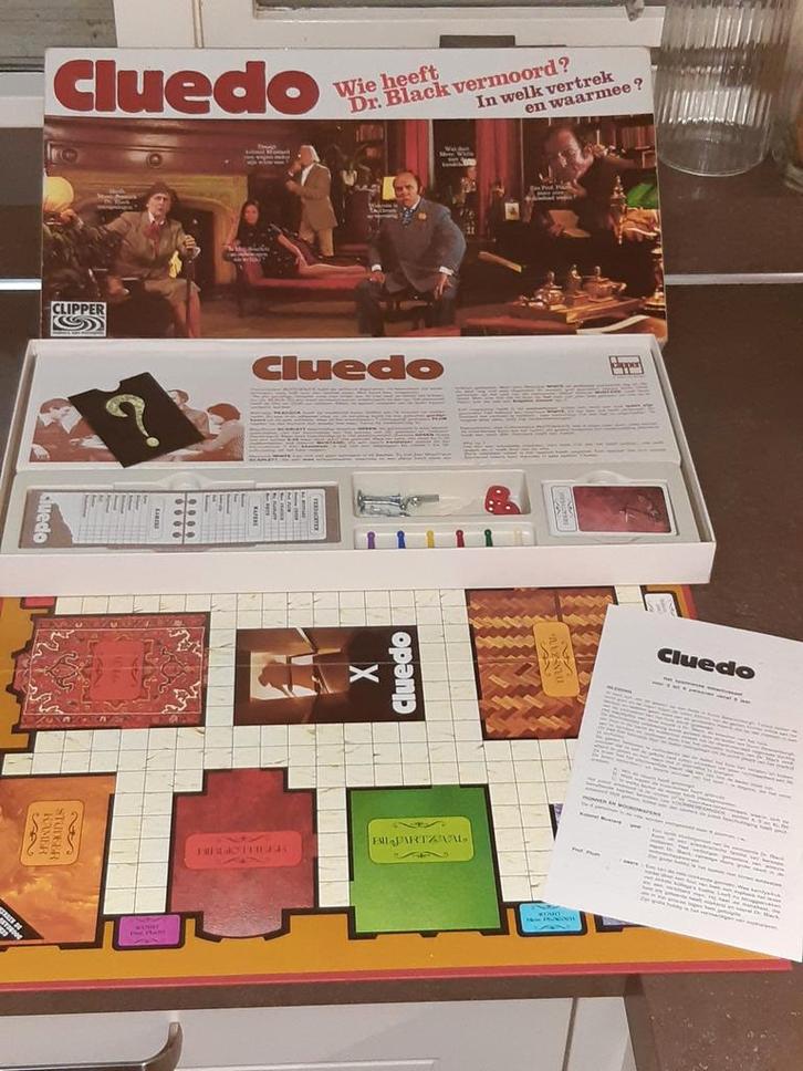 Cluedo vintage Clipper uitmuntende staat, Hobby en Vrije tijd, Gezelschapsspellen | Bordspellen, Zo goed als nieuw, Ophalen of Verzenden