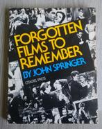 Forgotten films to remember 1928-1959 John Springer, Gelezen, Ophalen of Verzenden, John Springer, Filmspecifiek