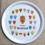 Clans of Scotland dienblad metaal Schotland, Huis en Inrichting, Ophalen of Verzenden, Gebruikt, Rond, Metaal