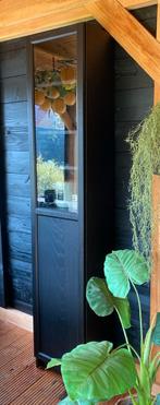 Smalle Vitrinekast met Glazen Deur, Huis en Inrichting, Kasten | Vitrinekasten, Ophalen, Minder dan 50 cm, 150 tot 200 cm, 25 tot 50 cm