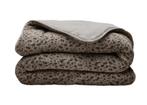 Teddybed Panter Taupe 140 x 200 uitwasbaar dekbed, Nieuw, Eenpersoons, 5405 AS, Nieuw, Deken of Dekbed