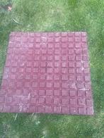 Rubberen Tegels - Speelplaats of Terras, Gebruikt, Rubber, Ophalen of Verzenden, Minder dan 5 m²