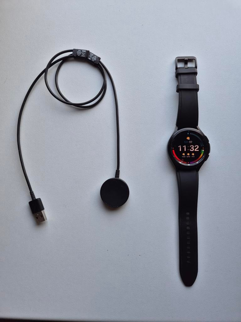 Samsung Galaxy Watch4 Classic 46mm, Sieraden, Tassen en Uiterlijk, Smartwatches, Zwart, Ophalen of Verzenden, Zo goed als nieuw