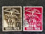 1937 NVPH 226-227, Wereld jamboree Nederland, Ophalen of Verzenden, Gestempeld, Nederlands-Indië