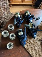 4 Shimano Big M baitrunners incl. Reserve spoel, Gebruikt, Ophalen of Verzenden, Molen