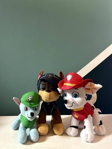 PAW Patrol Knuffels Chase, Marshall, onbekende blauwe pup beschikbaar voor biedingen