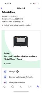Deryan Inklapbare Box 100x100 - Ideaal voor Reizen!, Ophalen, Zo goed als nieuw, Vierkant