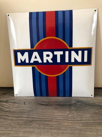 Emaille Martini bord, bol gevormd nieuwstaat beschikbaar voor biedingen