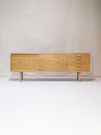 Dressoir lowboard eiken Deens vintage, Huis en Inrichting, Kasten | Dressoirs, Ophalen, -, -, Eikenhout
