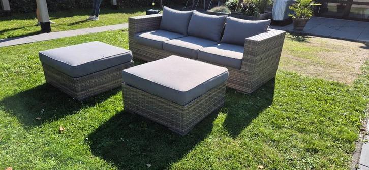Nette loungeset 223x87 direct beschikbaar, Tuin en Terras, Tuinsets en Loungesets, Gebruikt, Loungeset, Kunststof, 5 zitplaatsen