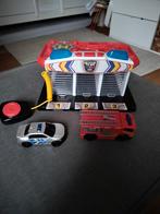 Speelgoed brandweer en politie garage met auto's, Ophalen, Gebruikt, Jongen of Meisje