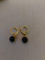 Onyx oorbellen, Sieraden, Tassen en Uiterlijk, Oorbellen, Ophalen of Verzenden, Zo goed als nieuw, Zwart, Overige materialen