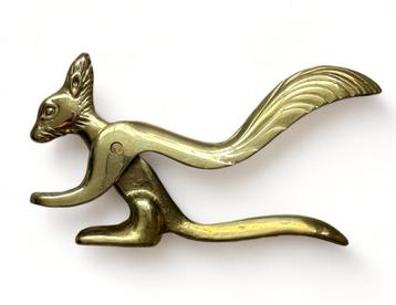 Vintage Messing Eekhoorn Notenkraker goud beschikbaar voor biedingen