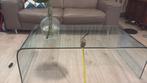 Glazen Salontafel - Modern Design, Gebruikt, 100 tot 150 cm, Glas, Minder dan 50 cm