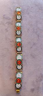 Vintage micro Millefiori mozaïek armband, Sieraden, Tassen en Uiterlijk, Antieke sieraden, Armband, Ophalen of Verzenden